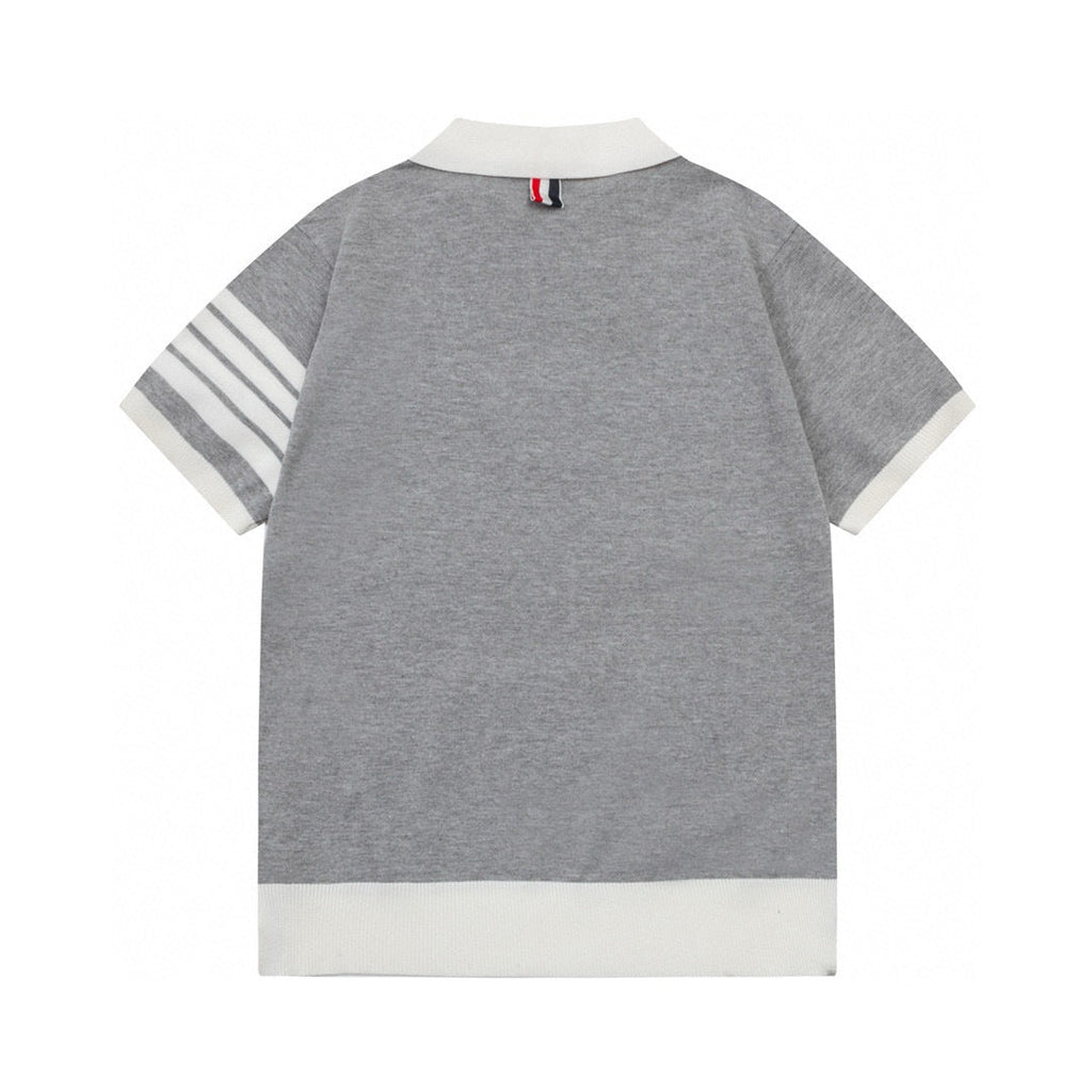 Four-Bar Stripe Knit Tee | Thom Browne