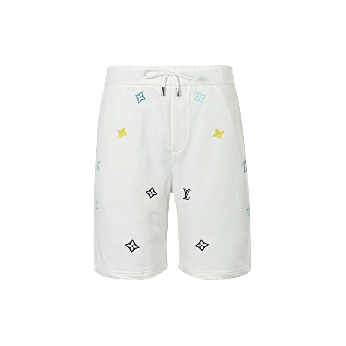 Embroidered Monogram Shorts