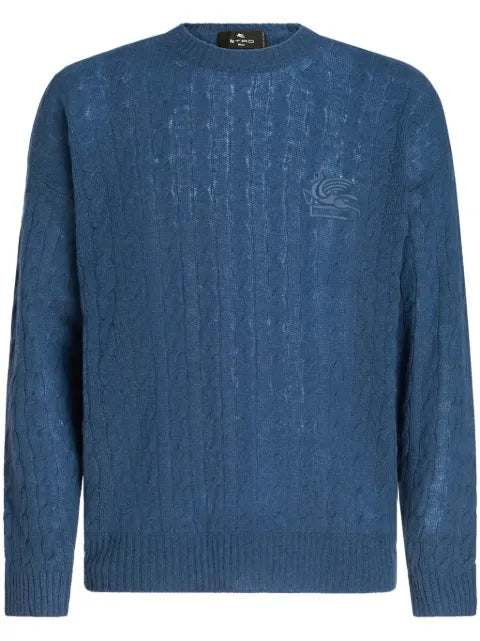 ETRO cable-knit cashmere jumper
