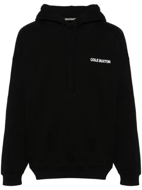 COLE BUXTON logo-print cotton hoodie
