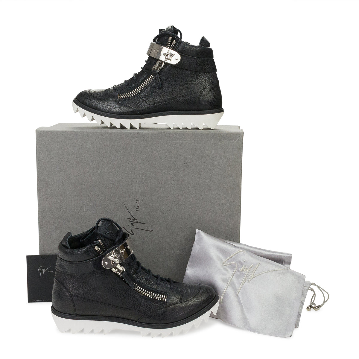 BLACK/SILVER SNEAKER WITH METAL BAR SNEAKERS