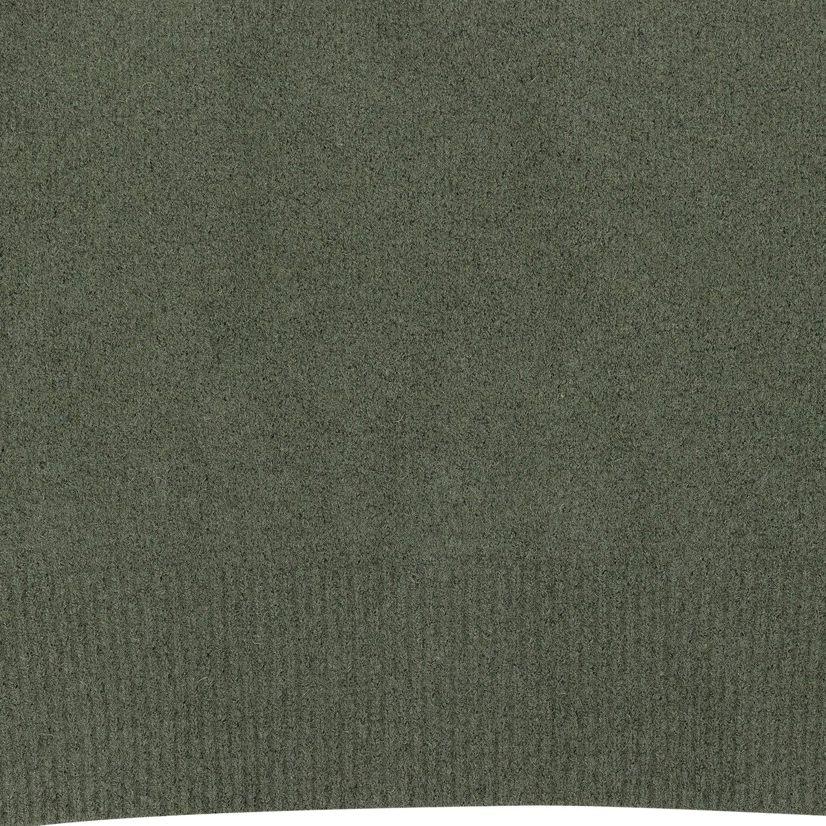 GREEN BOILED WOOL TURTLENECK SWEATER