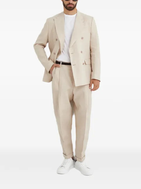 Dolce & Gabbana double-breasted linen fabric jacket