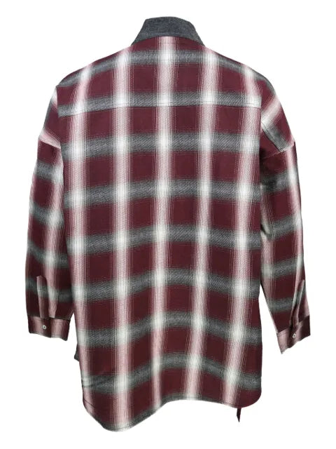 Mostly Heard Rarely Seen plaid buckle shirt jacket