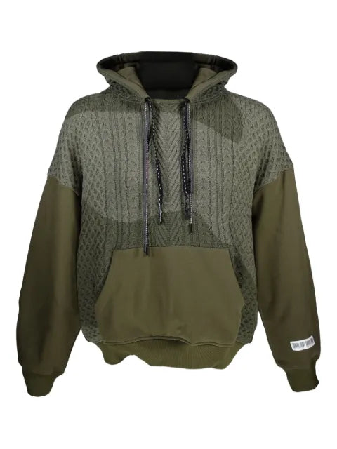 Mostly Heard Rarely Seen cable-knit hoodie