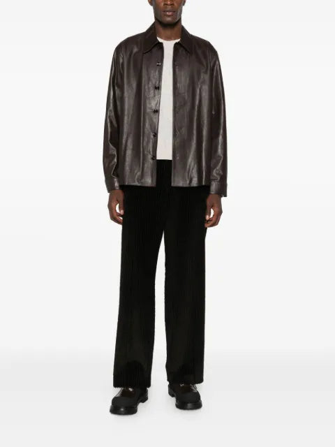 OUR LEGACY leather overshirt