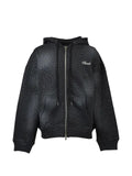BREATH studded zip hooded sweater