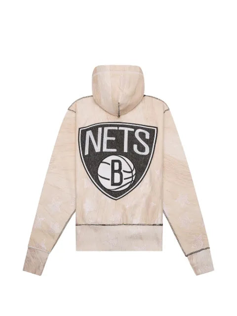Advisory Board Crystals Wood Grain star-print hoodie