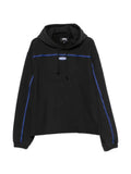 Stüssy logo-patch tape-trim hoodie