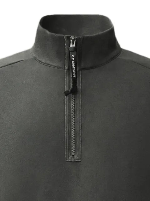 C.P. Company diagonal raised fleece Lens half zip sweatshirt
