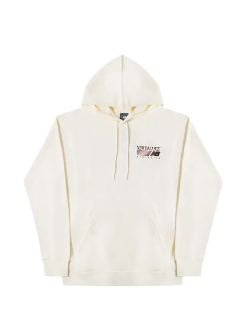 New Balance logo-print fleece hoodie