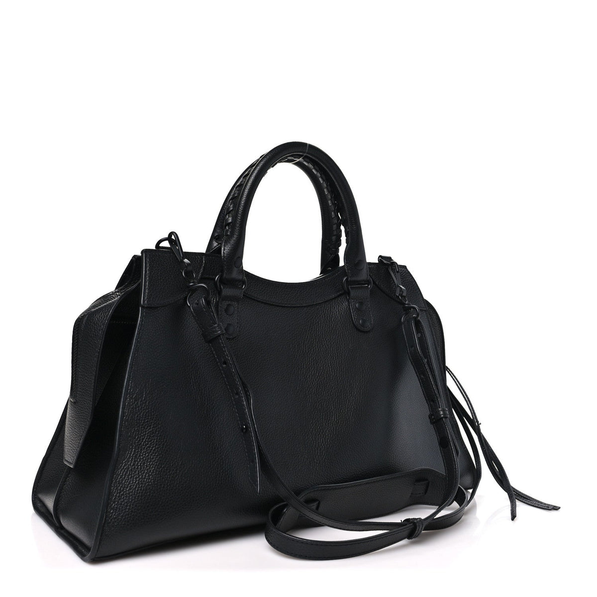 Grained Calfskin Neo Classic Black Hardware S City  Black