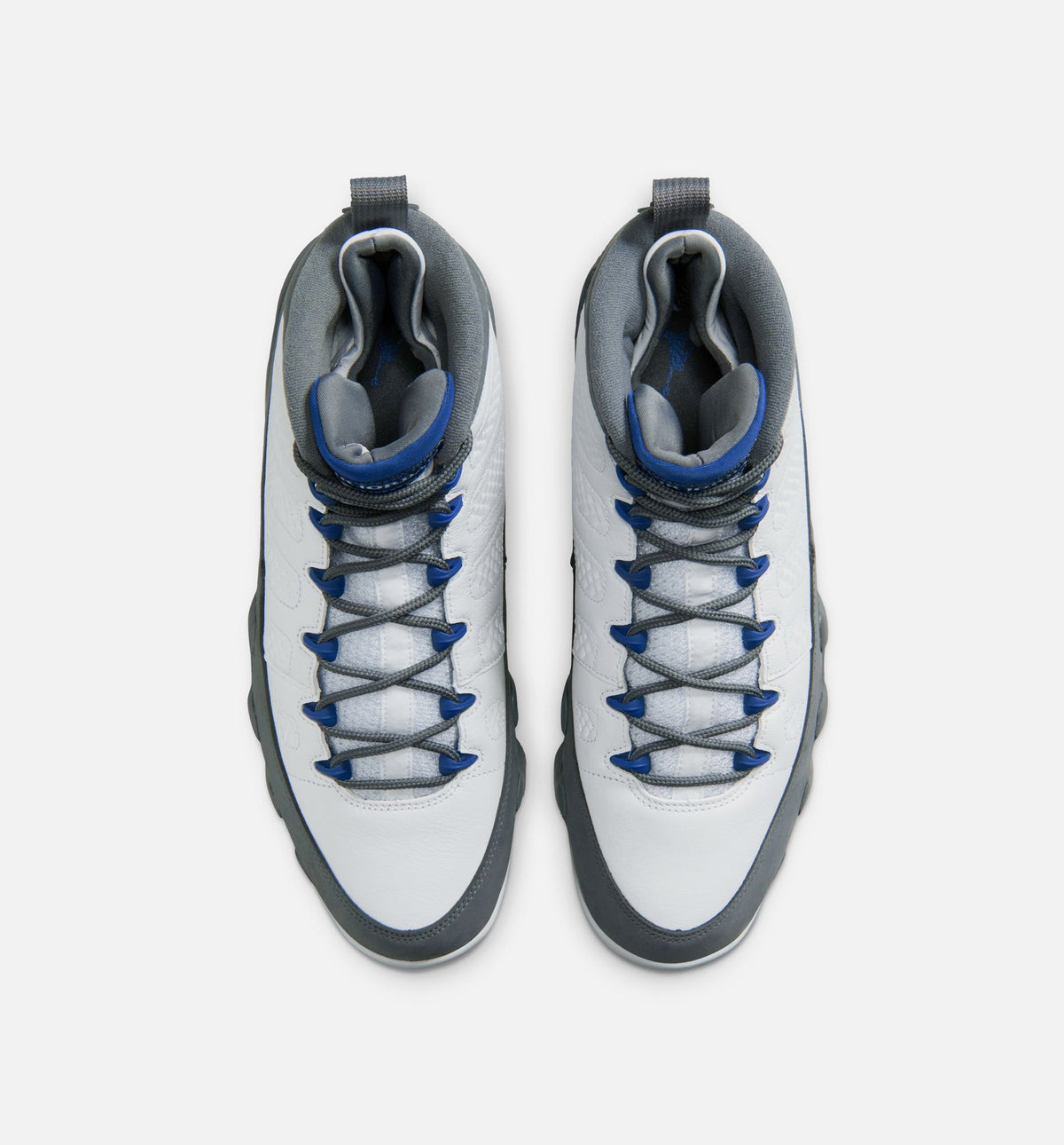 Air Jordan 9 Retro Flint Grey and French Blue – Men's Lifestyle Shoe in White/French Blue/Flint Grey