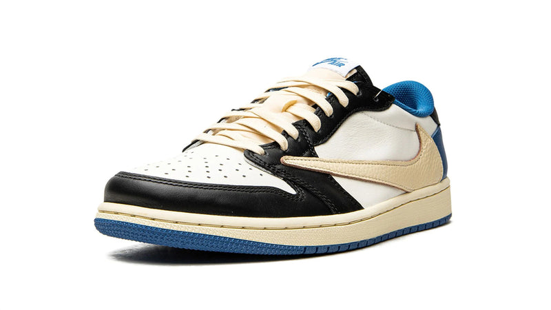 Travis Scott x Fragment x Air Jordan 1 Low OG SP – Triple Collab Grail with Reverse Swoosh & Lightning Bolt