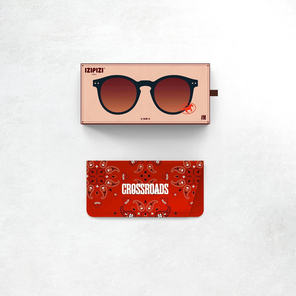 Izipizi Sun Glasses #M: Black Road Brown Shading Lenses