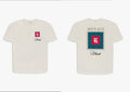 Rhude Monaco Square Crest Dual‑Sided Oversized T‑Shirt Off‑White