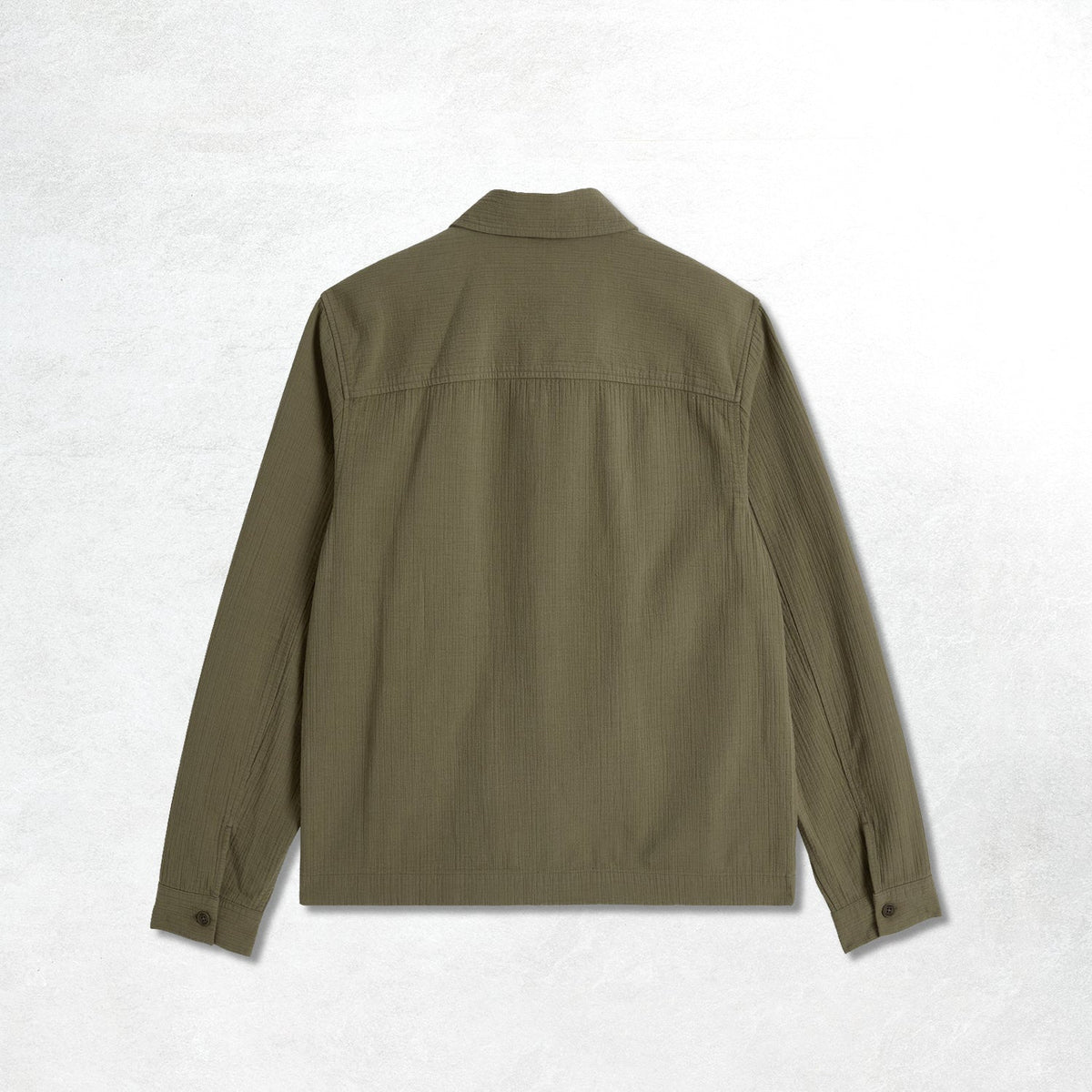 Wax London Eldon Jacket Cotton Linen Crinkle: Khaki