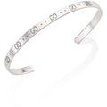 GUCCI Gucci Icon Silver Bangle Bracelet - 14K Gold Plated Sterling Silver