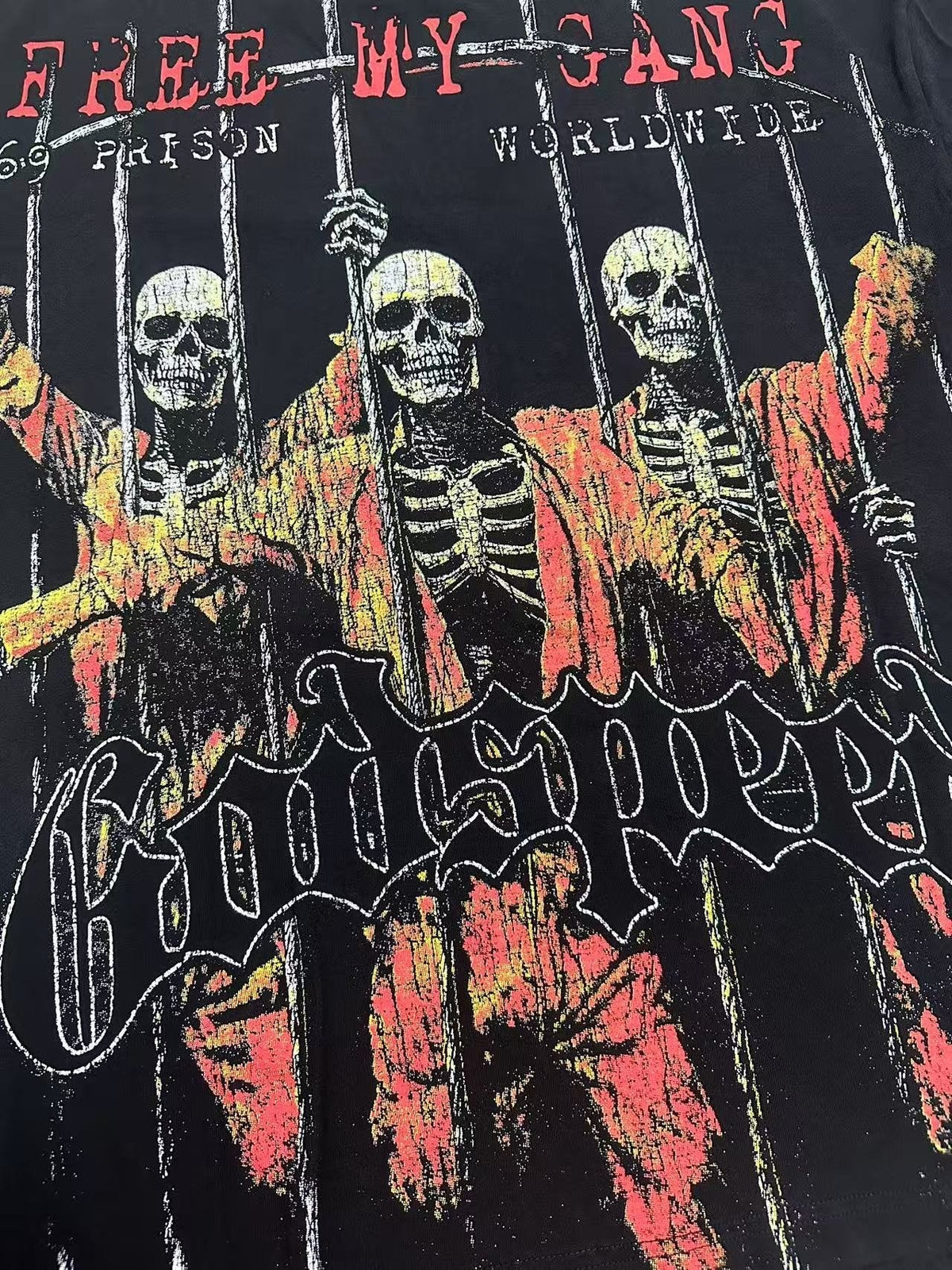 Godspeed Skeleton Prison Graphic T-Shirt