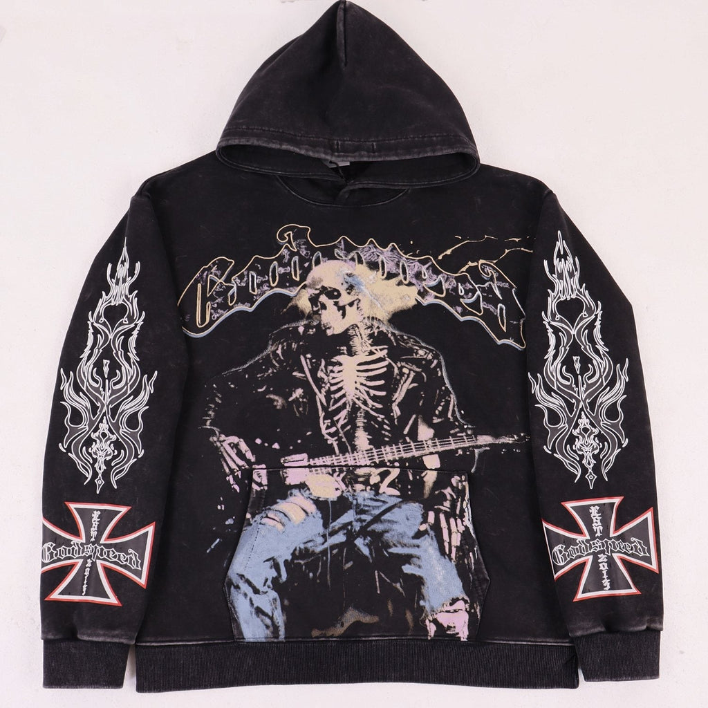 Godspeed Skeleton Guitarist Graphic Hoodie