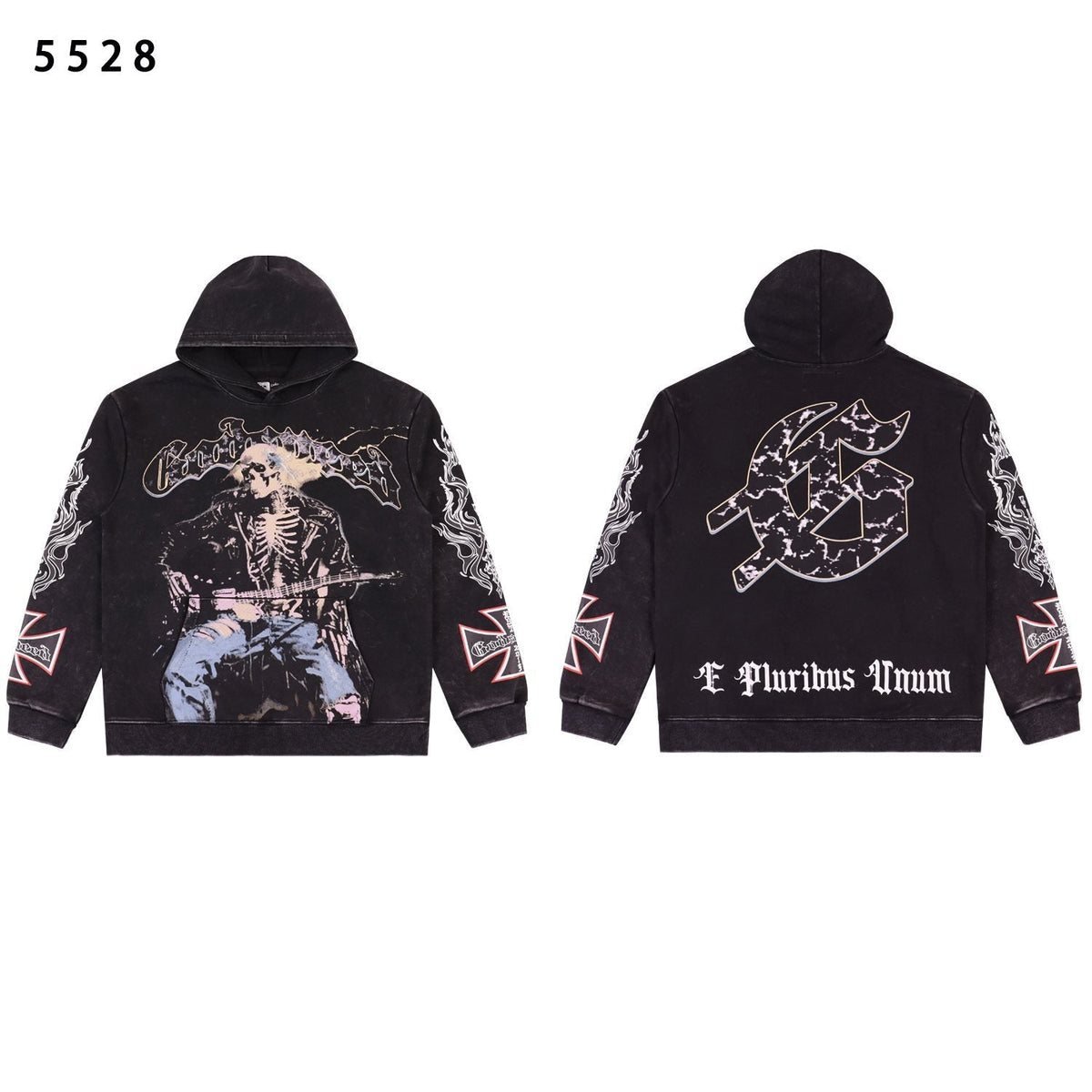 Godspeed Skeleton Guitarist Graphic Hoodie