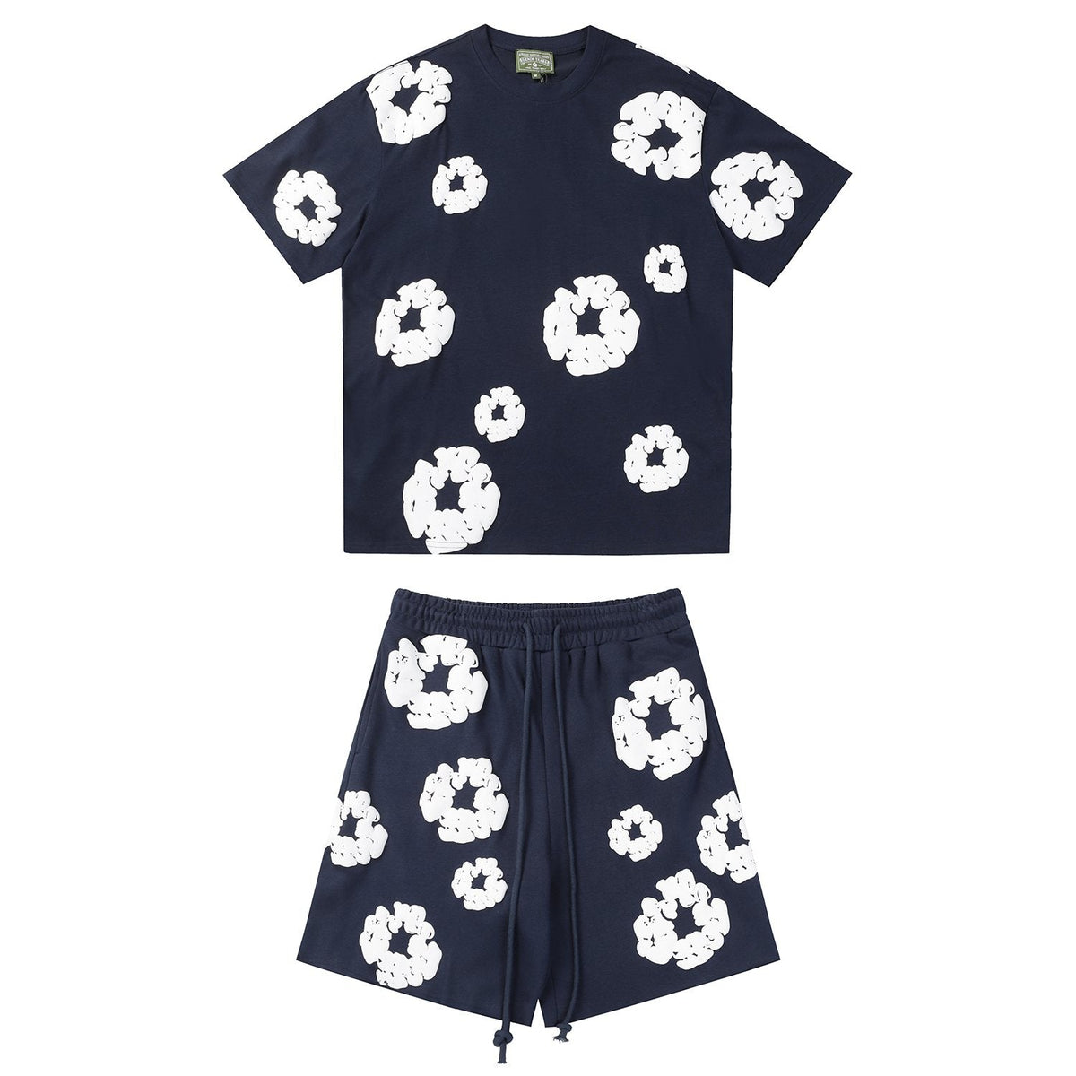 DENIM TEARS Floral Cloud Print Short-Sleeve Set