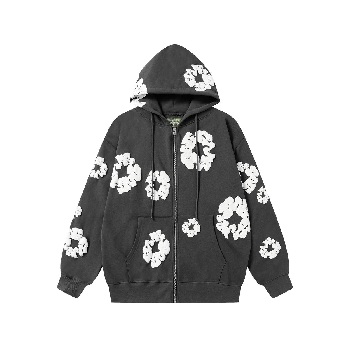 DENIM TEARS Floral Zip Hoodie