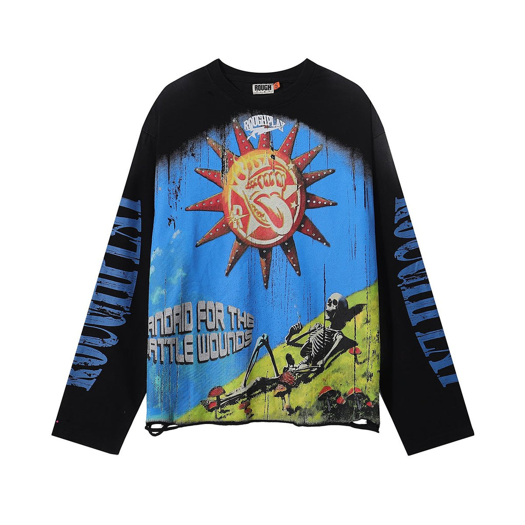 Rough Play SunShower Rhinestone Long-Sleeve T-Shirt