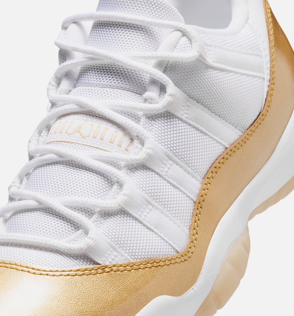 Air Jordan 11 Retro Low Mother's Day Women's Lifestyle Shoes - White/Metallic Gold/Team Gold