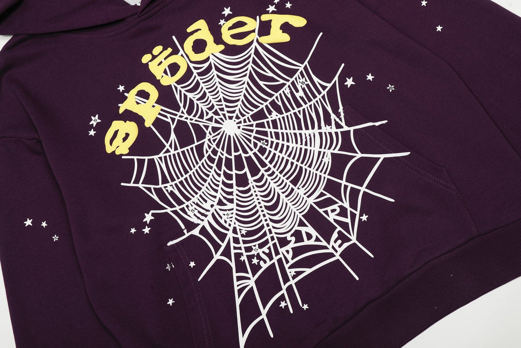 Sp5der Spiderweb Graphic Hoodie & Sweatpants Set