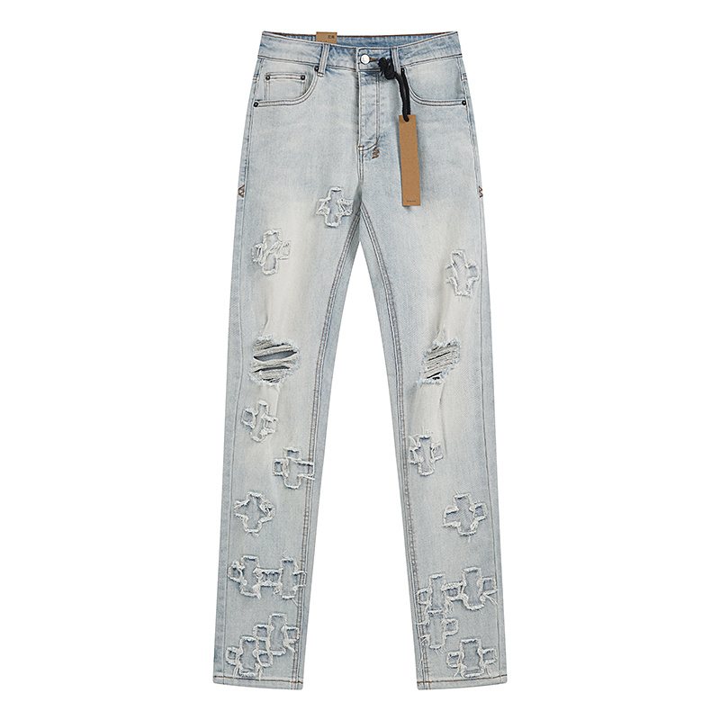 Ksubi Cross Patch Slim Tapered Jeans