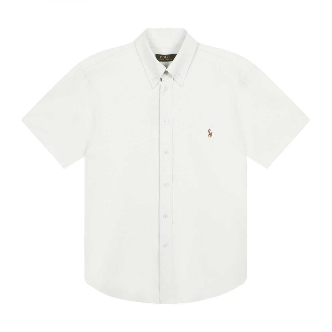 Ralph Lauren Cotton Oxford Short-Sleeve Button-Down Shirt