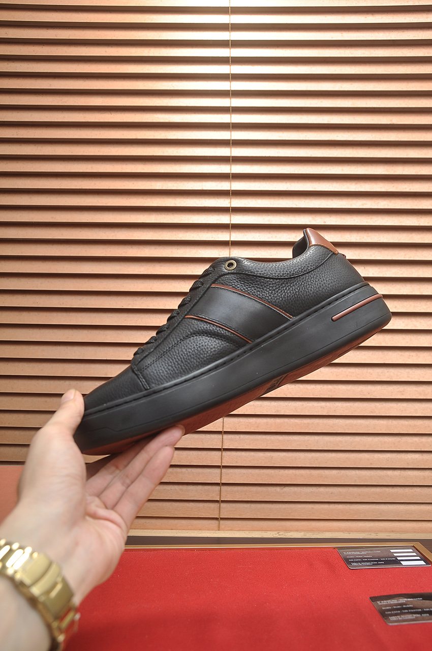Loro Piana Textured Low-Top Sneakers