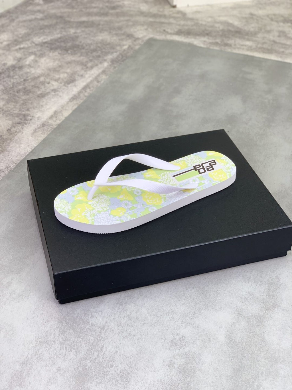 Prada Floral Thong Flip-Flops